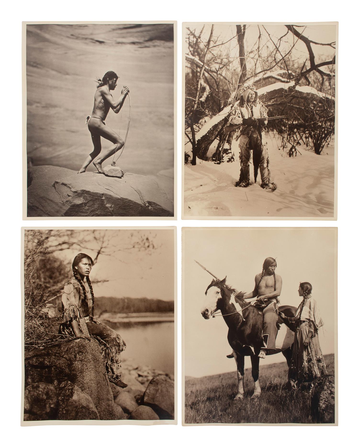 [NATIVE AMERICANS]. REED, Roland (1864-1934), photographer. A group of 32 photographs, including a selection of images from "Roland Reed's Indian Pictures."