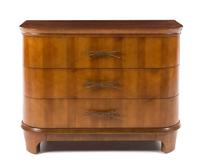A Modern Three Drawer American Dresser
