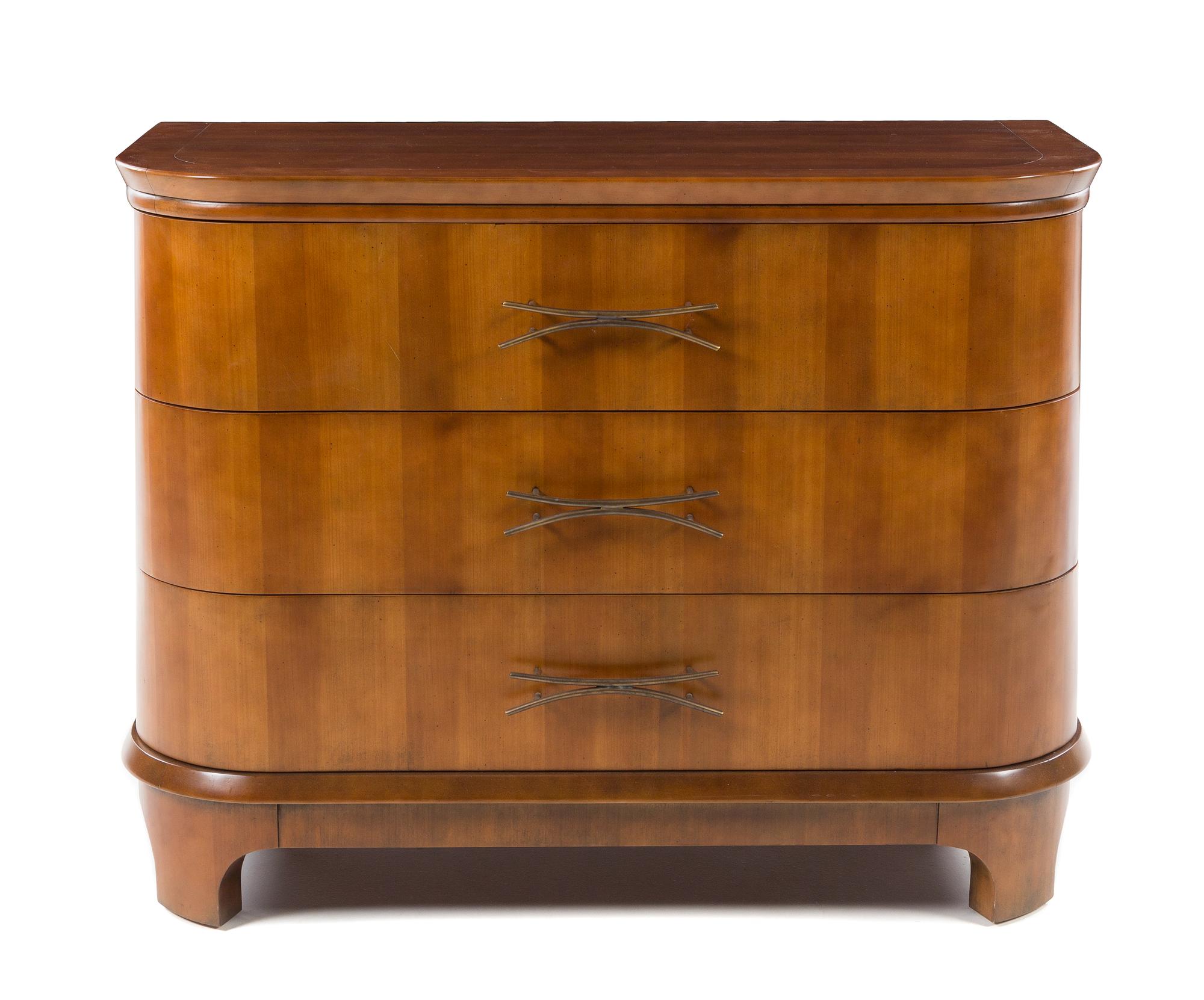 A Modern Three Drawer American Dresser