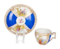 Eleven Meissen and Various Other Porcelain Teacups and Saucers — 19TH/20TH CENTURY