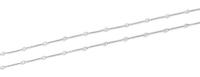 An 18 Karat White Gold and Diamond Station Necklace, 6.70 dwts.