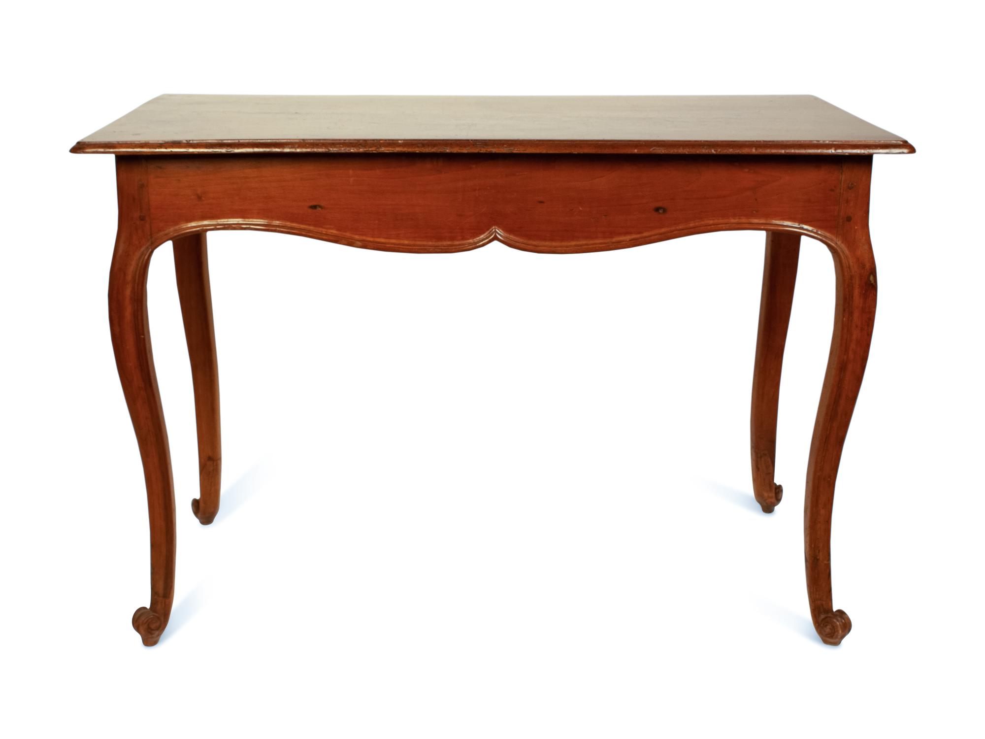 A French Provincial Walnut One-Drawer Desk