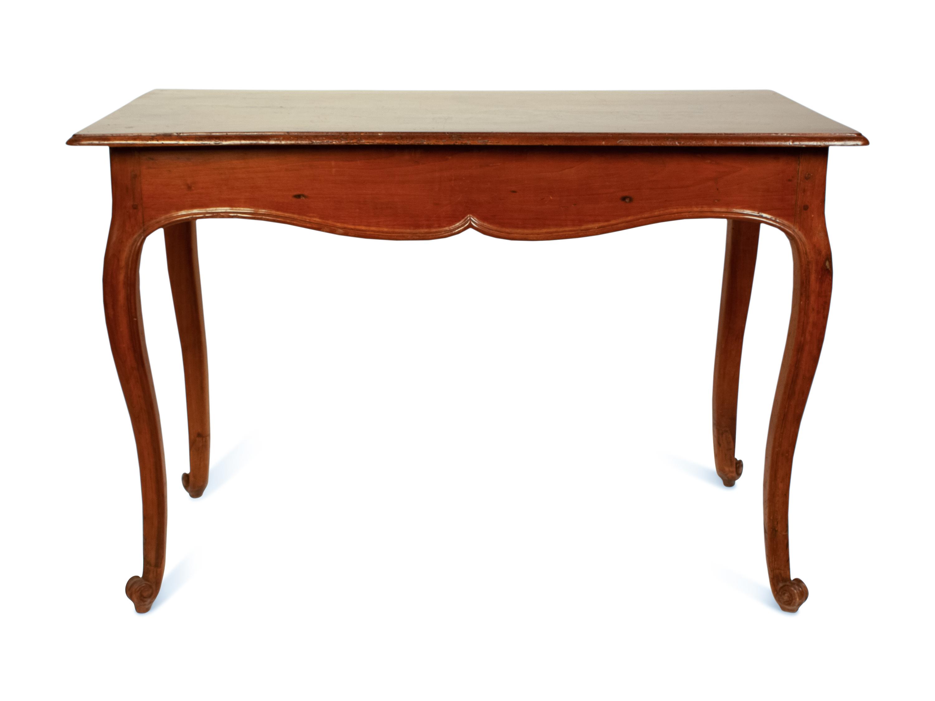 A French Provincial Walnut One-Drawer Desk