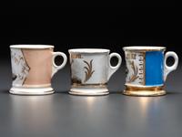 Three Fraternal Occupation Shaving Mugs