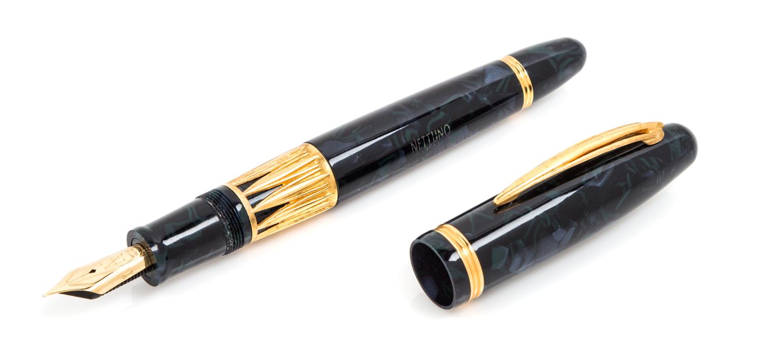 A Nettuno 1911 Limited Edition Fountain Pen and Ink Set