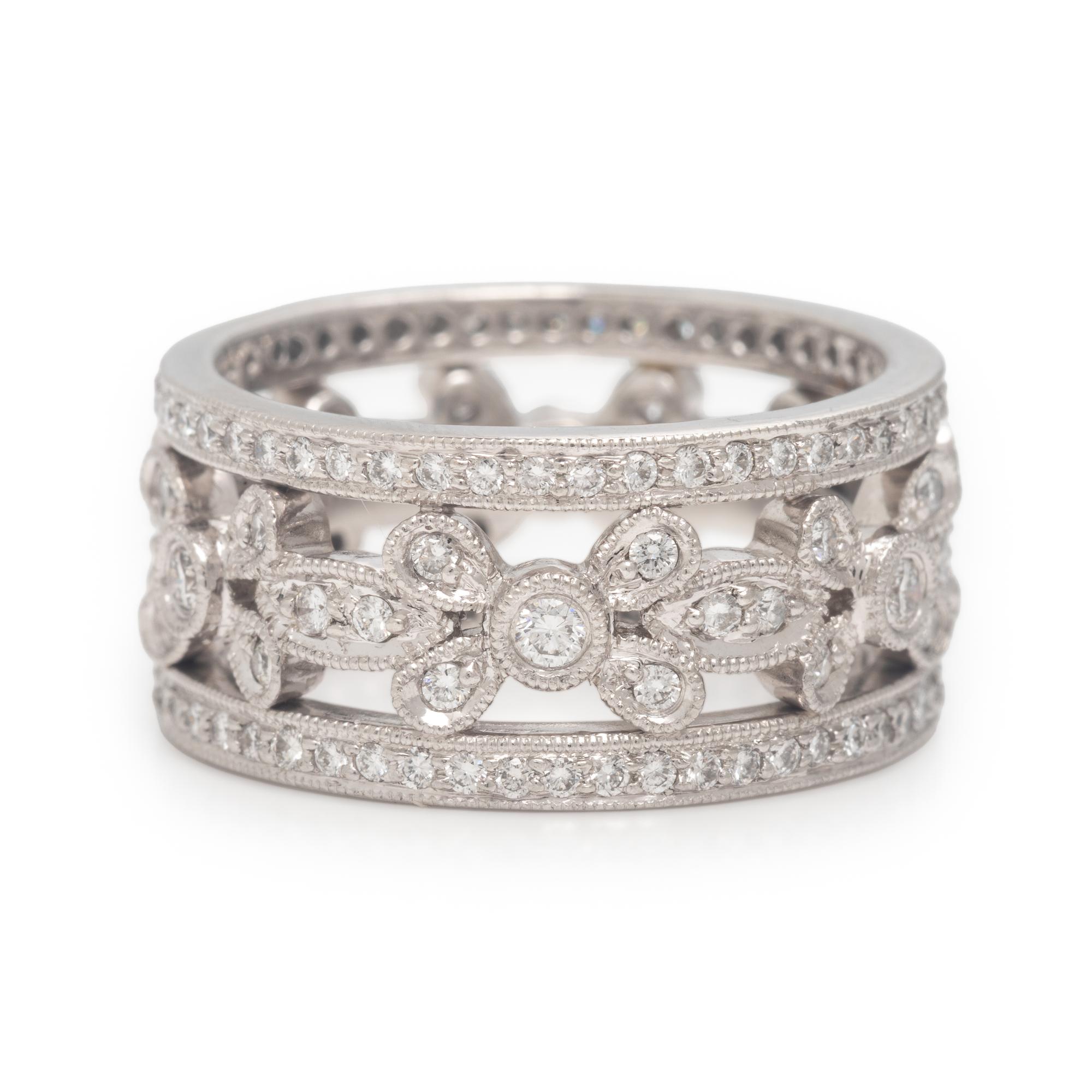 Diamond and Platinum Ring