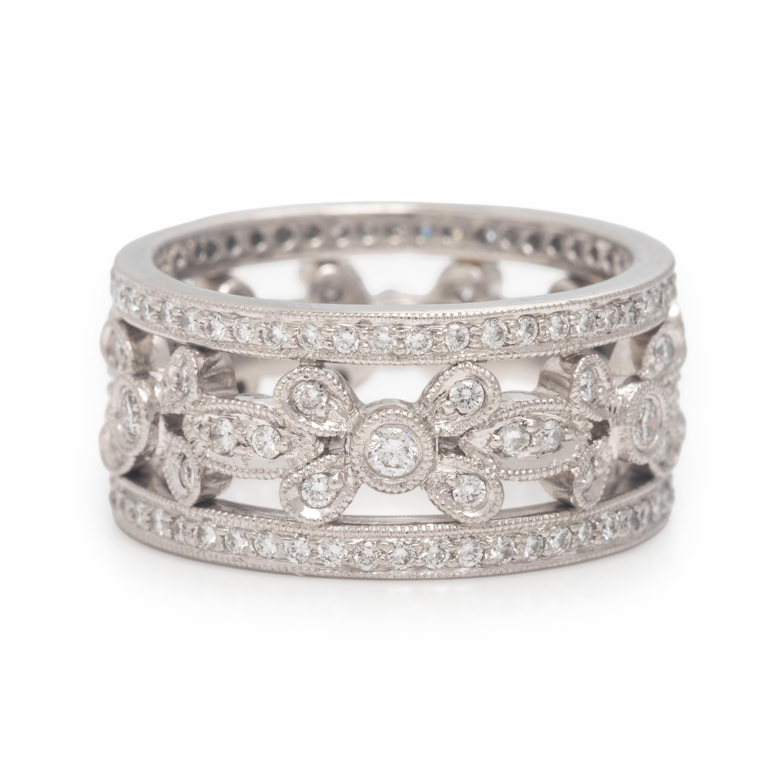 Diamond and Platinum Ring