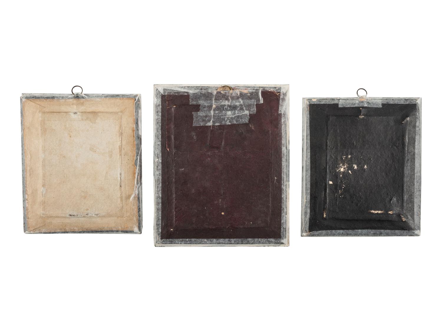 [EARLY PHOTOGRAPHY]. MICHAUT, photographer. A trio of 3 daguerreotypes of a French mother and her two children. Paris.