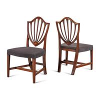 An Assembled Set of Five Mahogany Dining Chairs