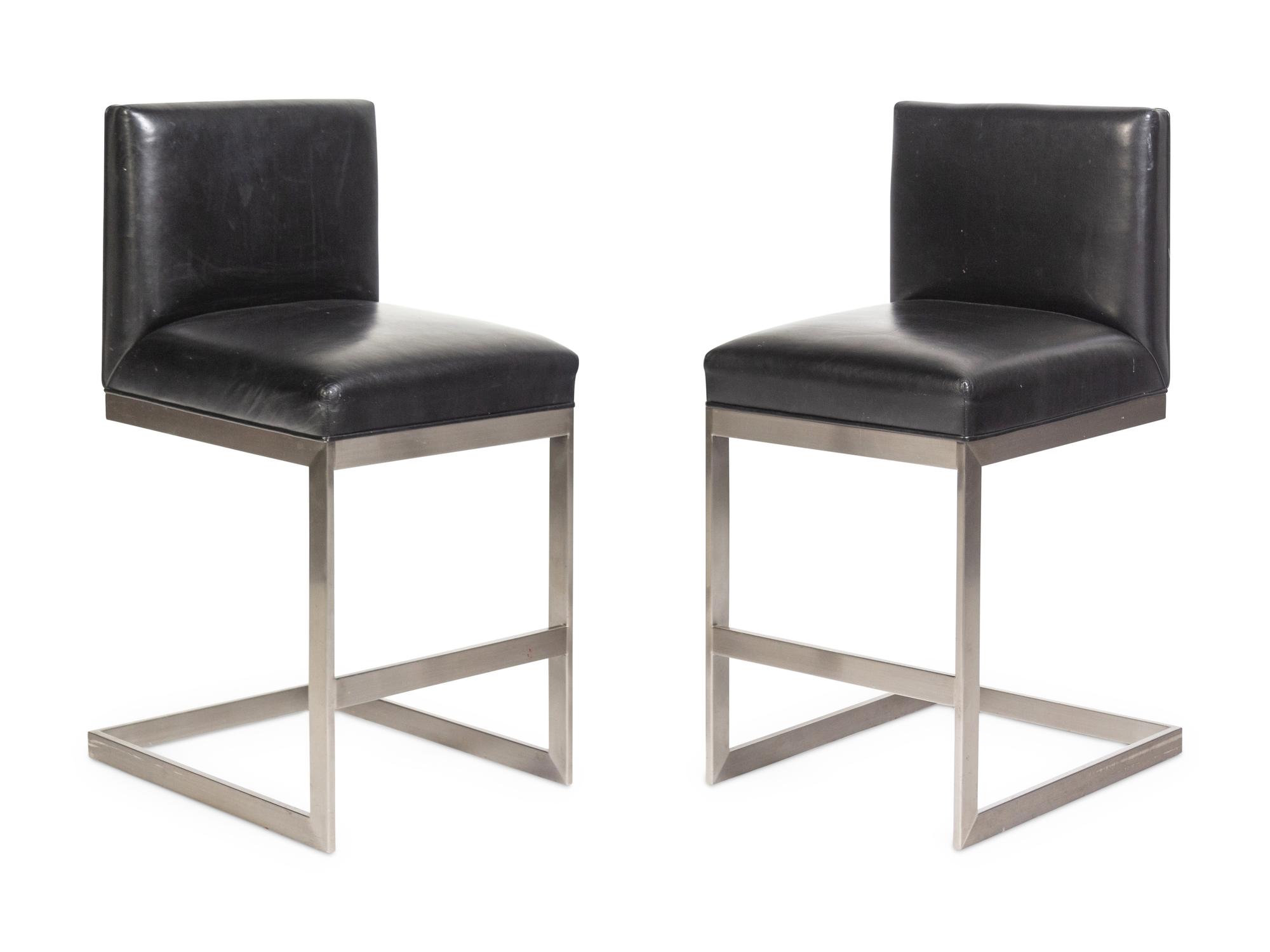 Pair of HS Bar Stools, c. 1990