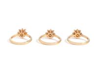 COLLECTION OF YELLOW GOLD, DIAMOND AND GEMSTONE RINGS