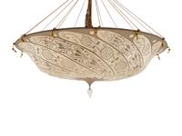 A Fortuny Casendello Silk Chandelier