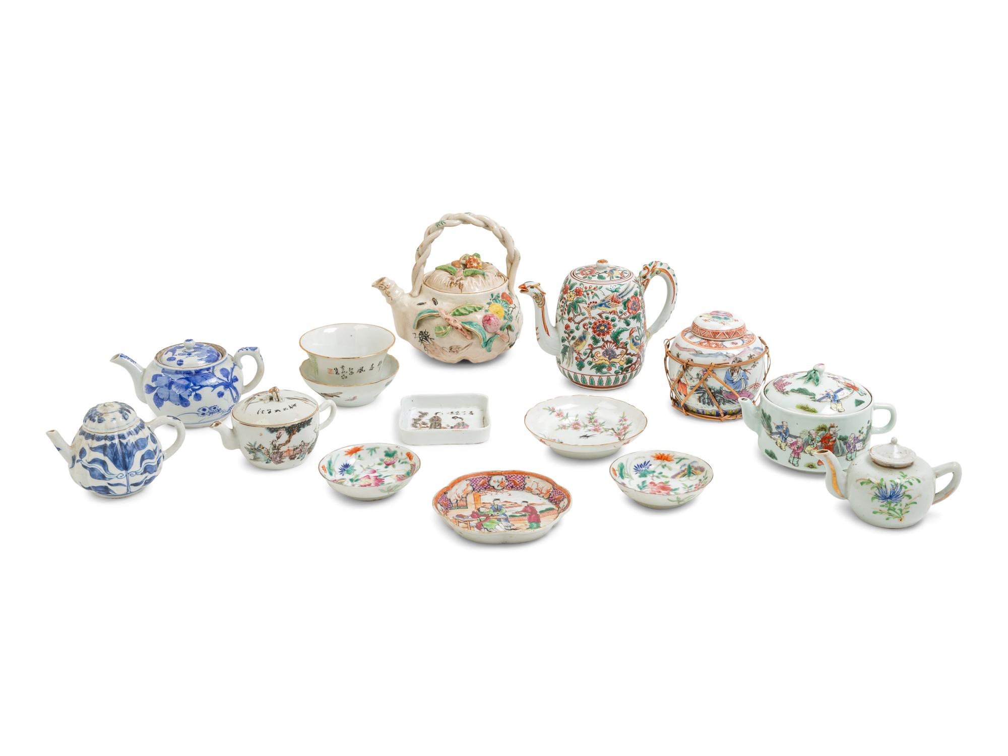 15 Chinese Porcelain Tea Wares