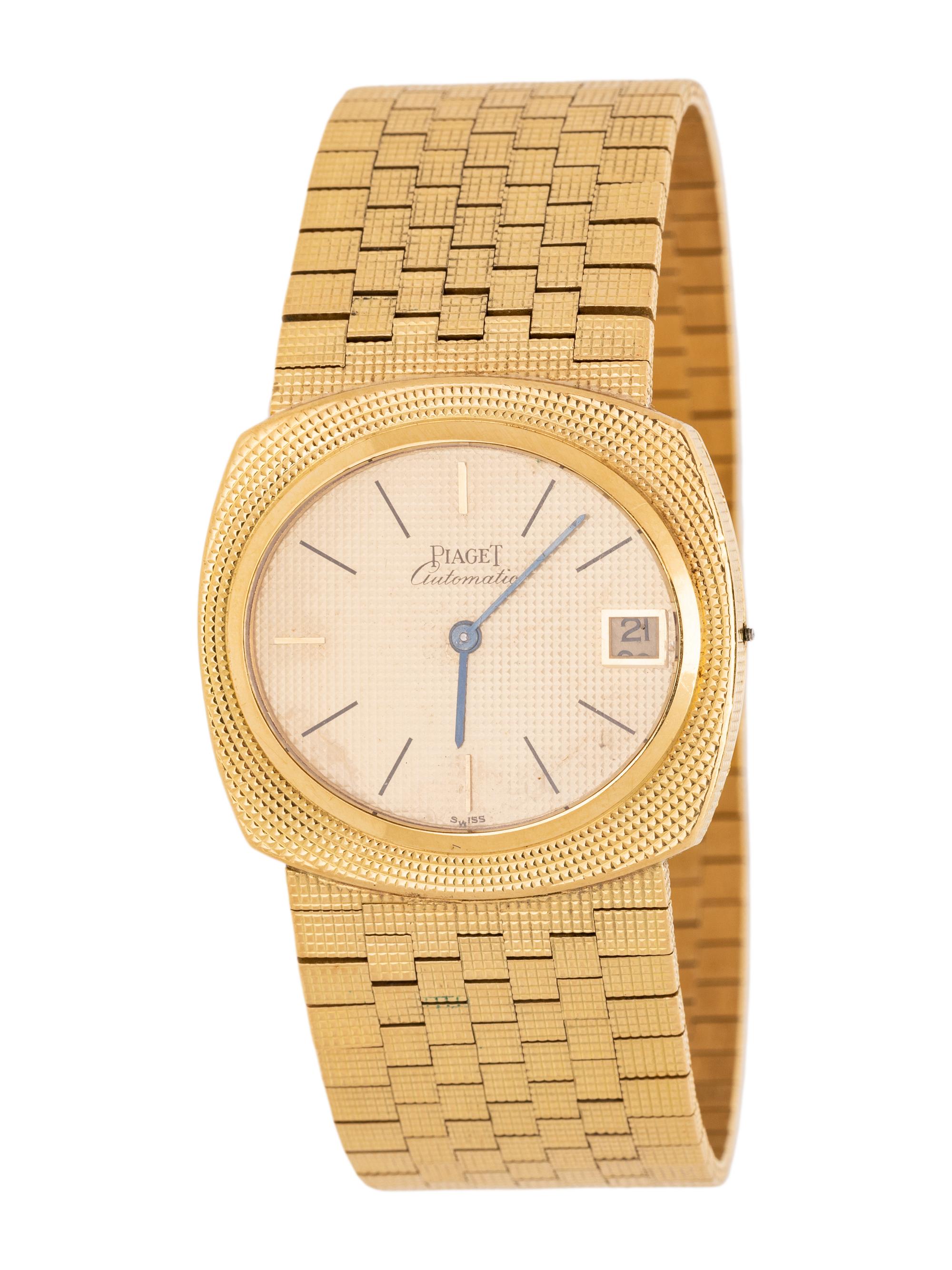 PIAGET, 18K YELLOW GOLD 'HOBNAIL' WATCH