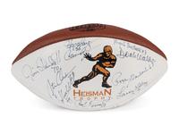 A Heisman Trophy Winners Multi Signed Autograph Football - 19 Signatures (Beckett Authentication Services Letter),