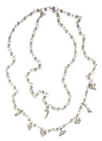 A Silver Fetish Necklace, 34.60 dwts.