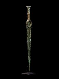 A Luristan Bronze Sword with Crescent Pommel