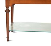 A Regency Style Mahogany Glazed Display Cabinet on Stand