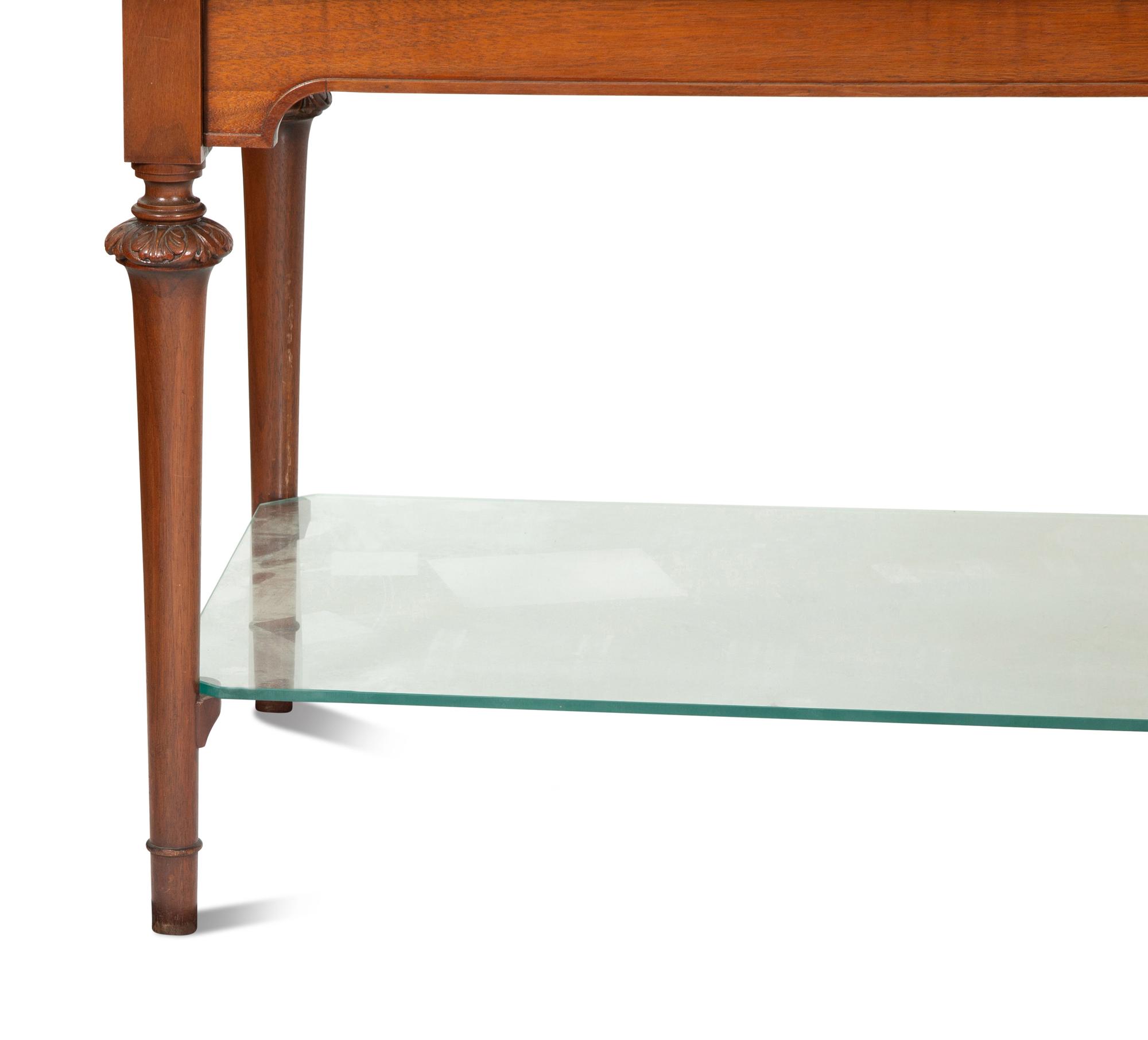 A Regency Style Mahogany Glazed Display Cabinet on Stand