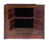 A Tibetan Polychrome Cabinet