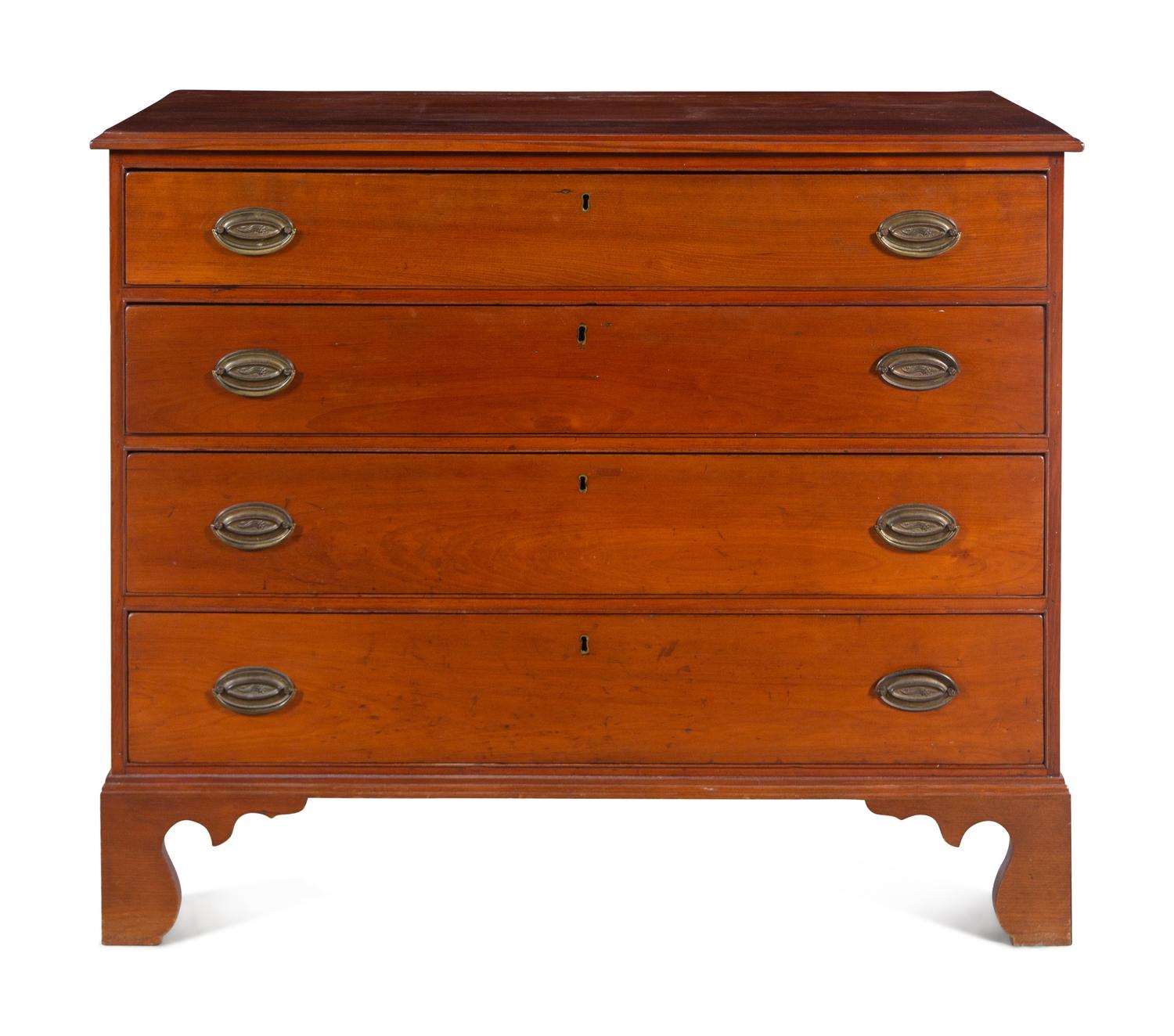 A Chippendale Cherrywood Chest of Drawers