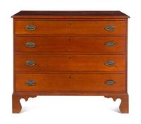 A Chippendale Cherrywood Chest of Drawers