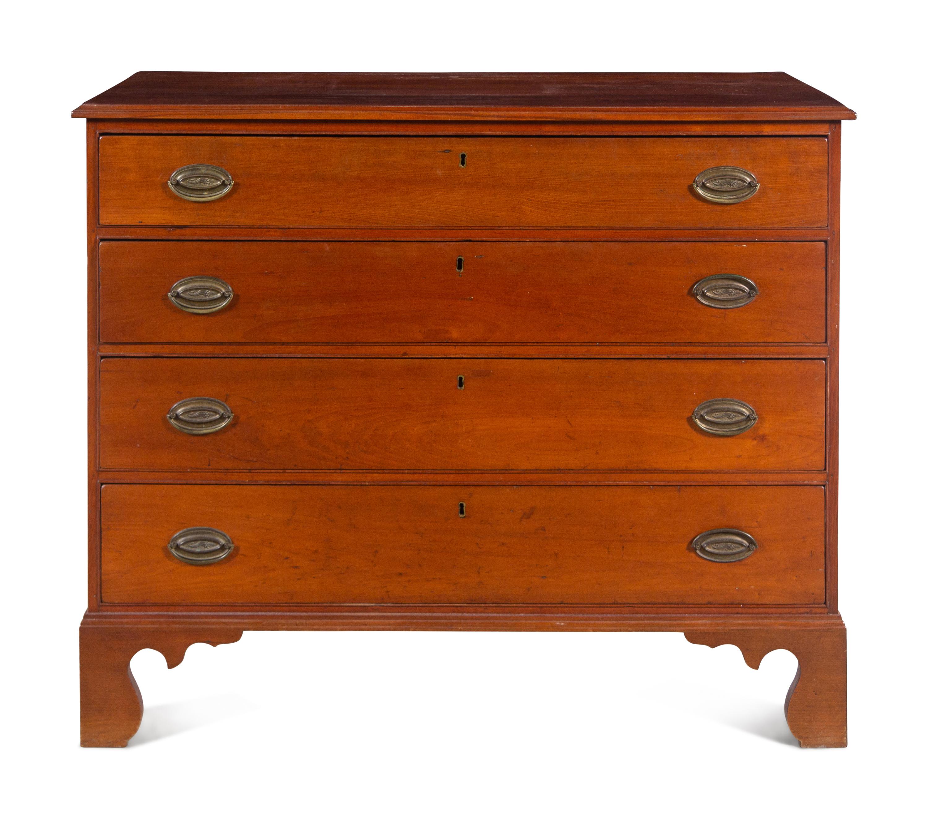 A Chippendale Cherrywood Chest of Drawers