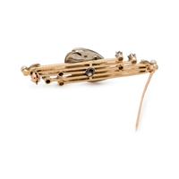 DIAMOND AND MULTIGEM BROOCH