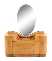 Art Deco, AMERICAN, CIRCA 1940s, a bedroom suite, comprising a vanity and a headboard