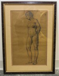 John William Server, (American, 1882-), Standing Nude, 1914