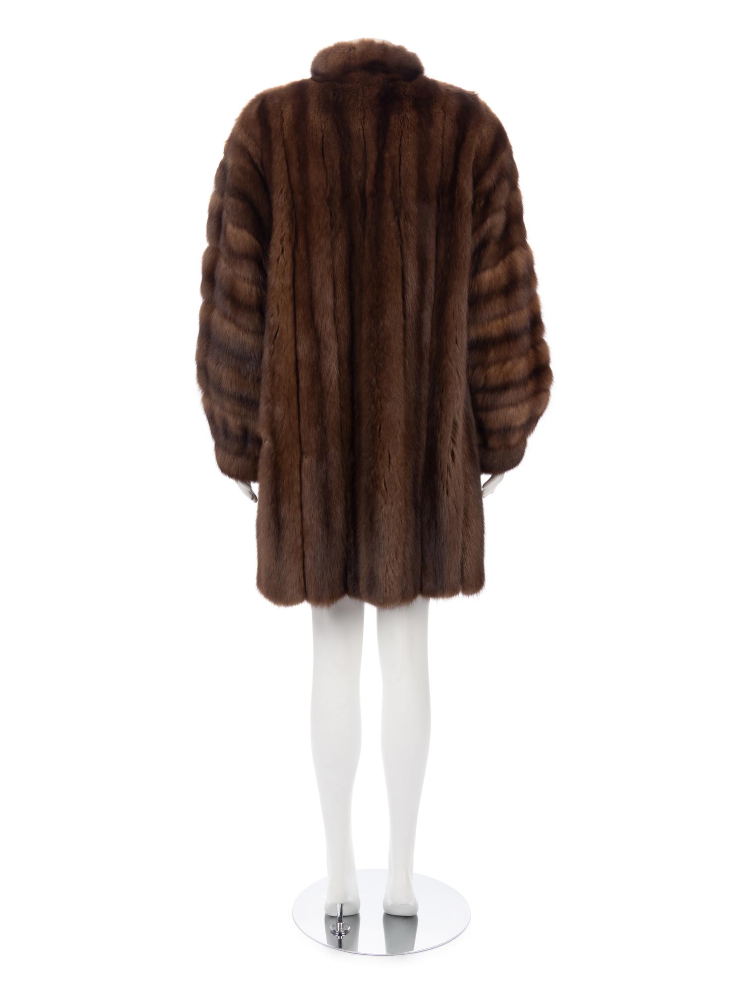 Natural Sable Fur 3/4 Coat