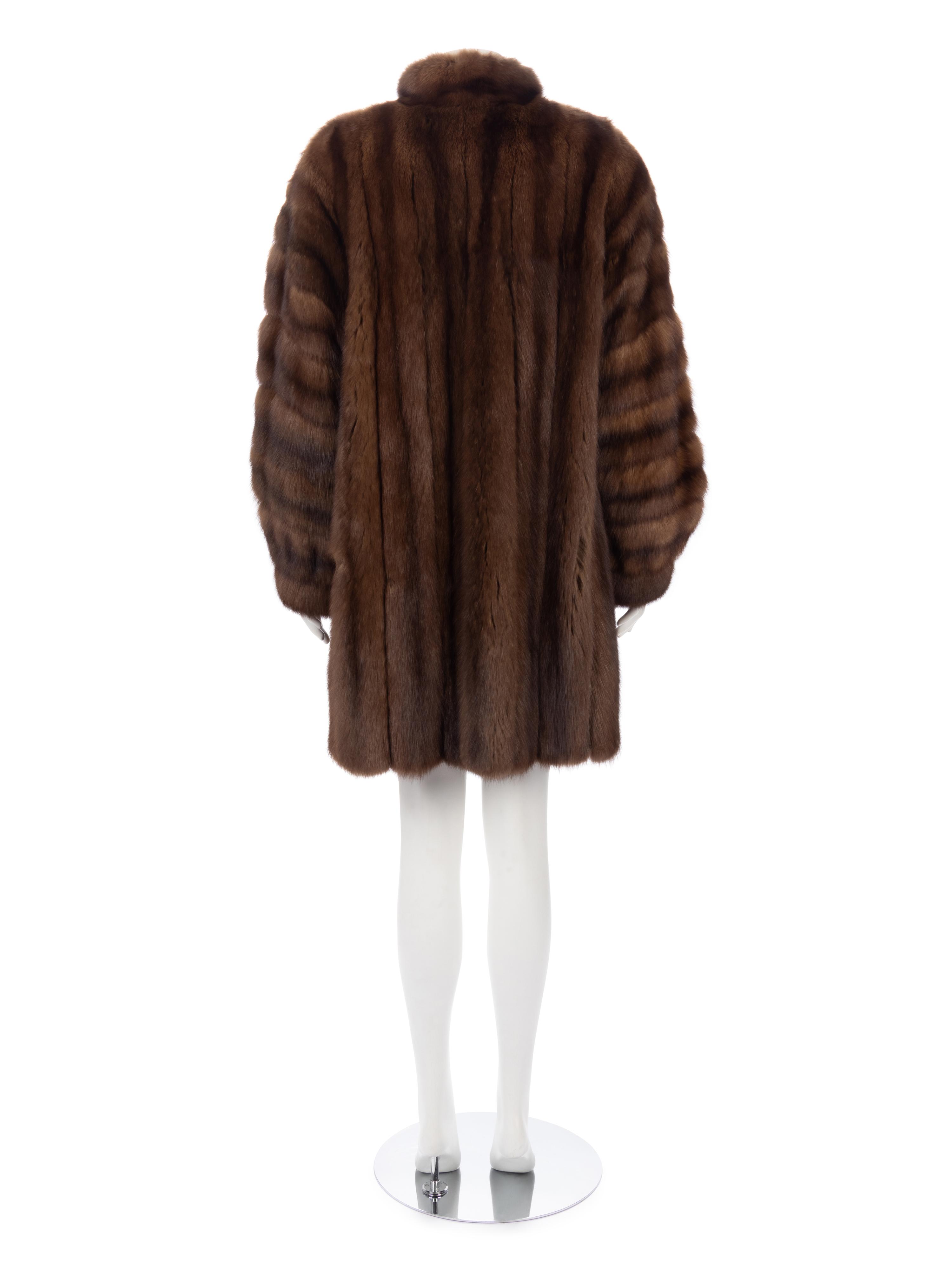 Natural Sable Fur 3/4 Coat