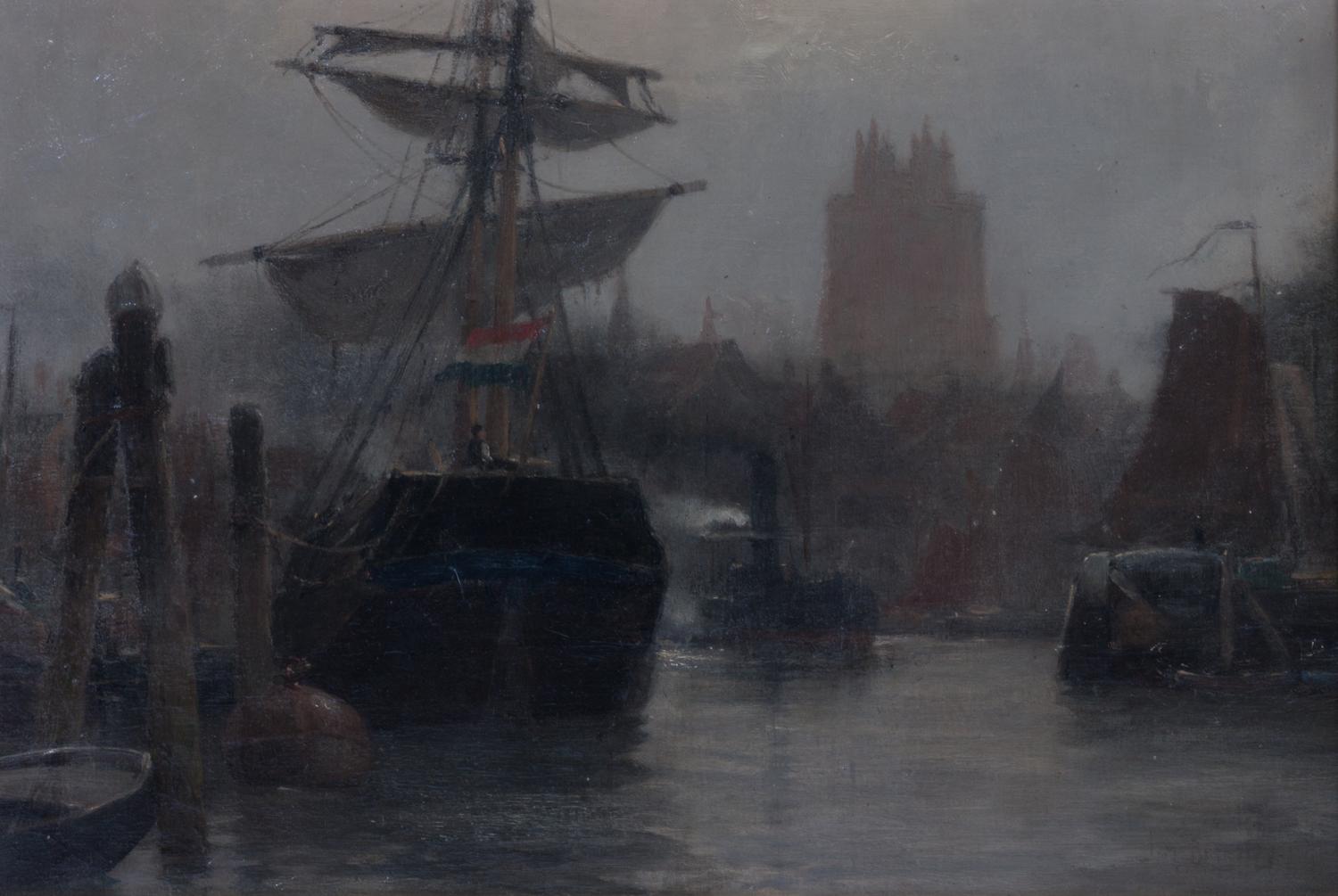 James Barnsley, (Canadian, 1861-1929), Harbor Scene