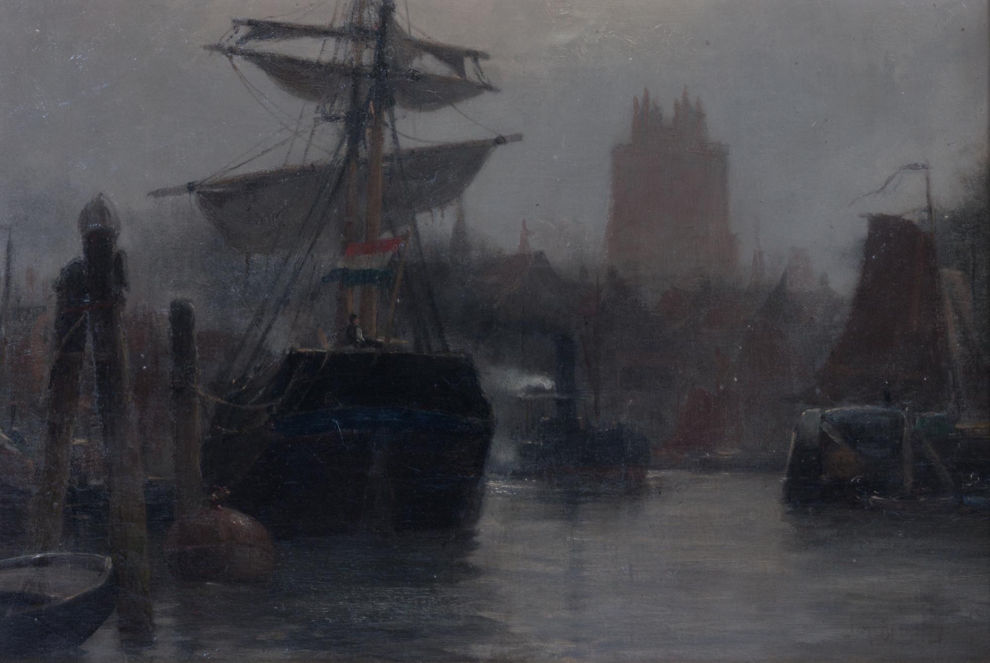 James Barnsley, (Canadian, 1861-1929), Harbor Scene