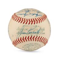 A 1958 Boston Red Sox Team Signed Autograph Baseball Featuring Ted Williams (JSA Letter of Authenticity),