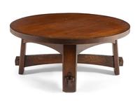 Arts and Crafts Style Oak Low Table