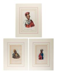 [NATIVE AMERICANS]. A group hand-colored lithographs, including McKENNEY & HALL and CATLIN.