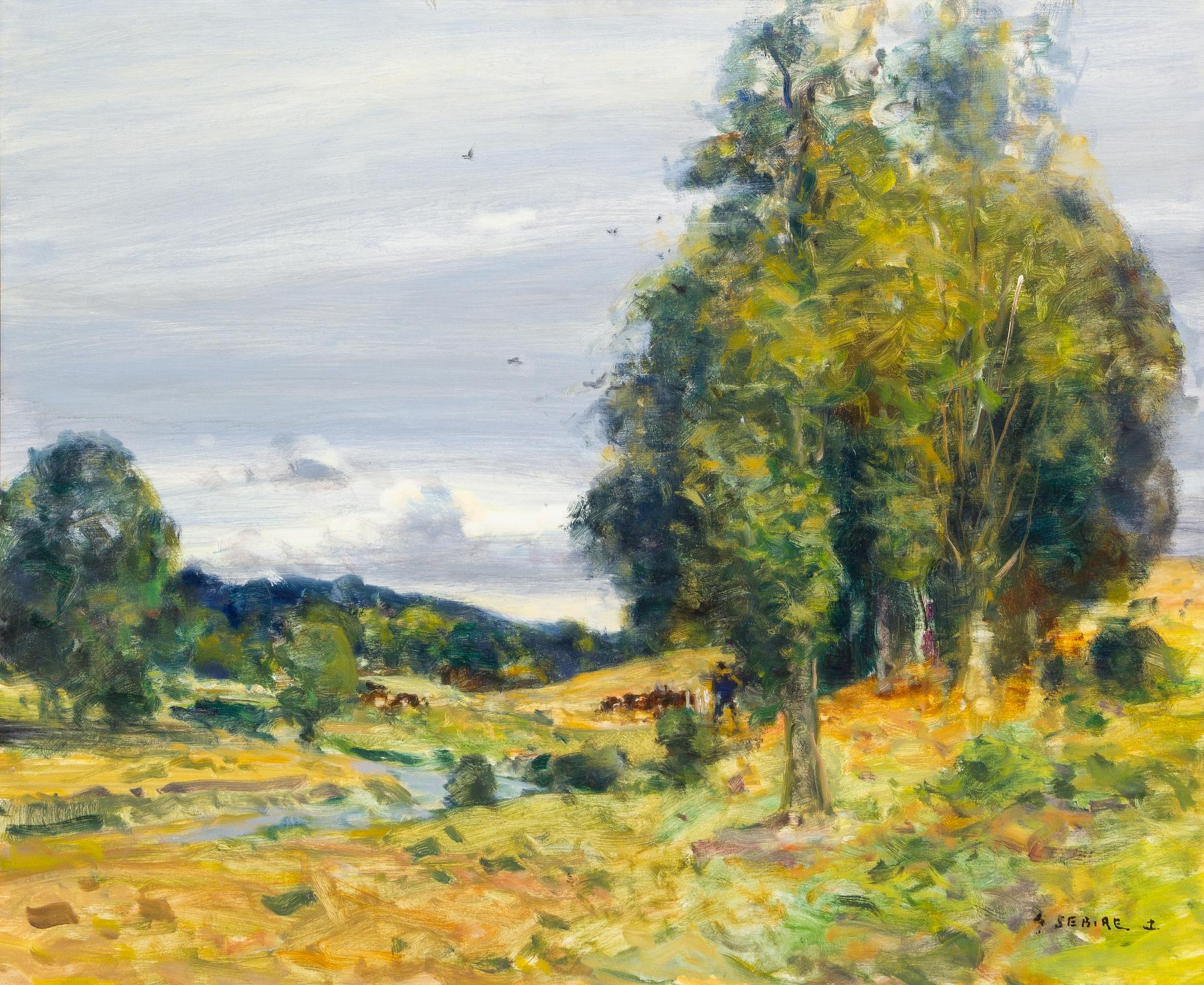 Gaston Sébire, (French, 1920-2001), Campagne dans le Calvados