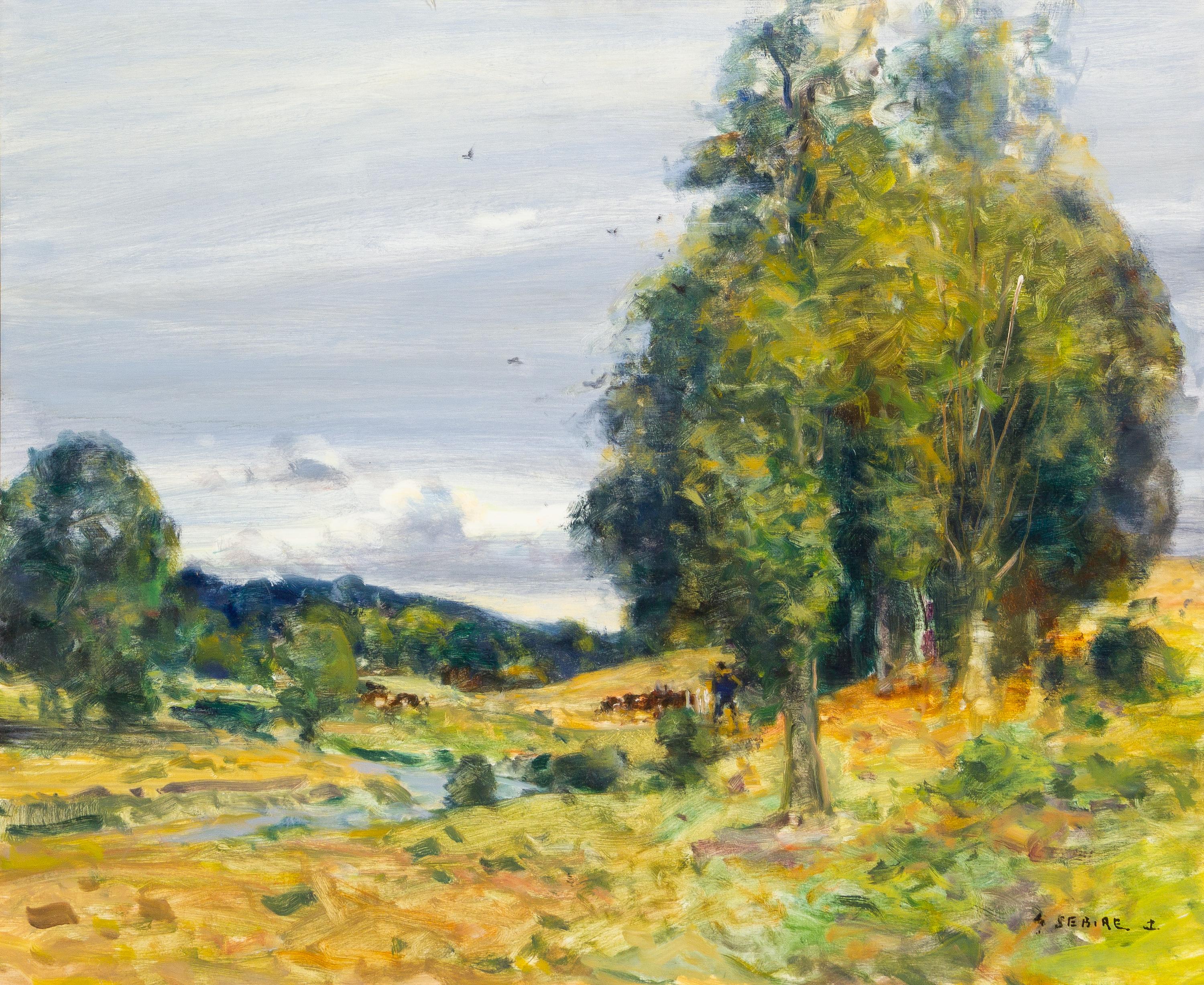 Gaston Sébire, (French, 1920-2001), Campagne dans le Calvados