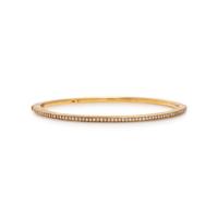 Diamond and Yellow Gold Bangle Bracelet