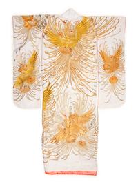 Two Embroidered Silk Robes, Furisode