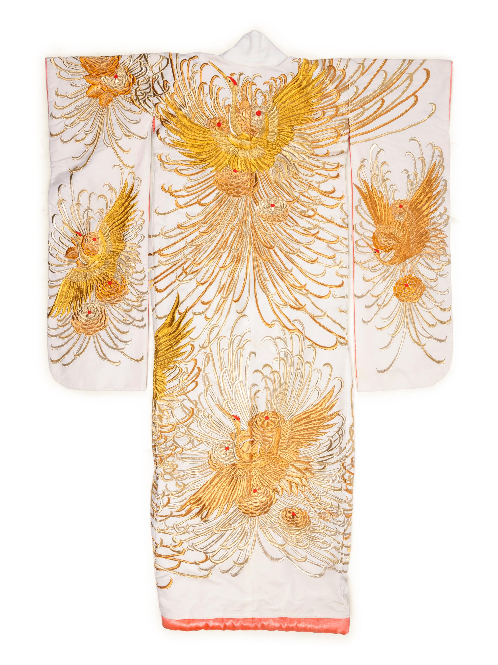 Two Embroidered Silk Robes, Furisode