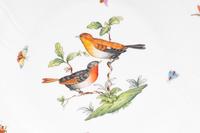 A Set of Fourteen Herend Rothschild Bird Porcelain Dinner Plates