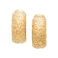 CHAUMET, YELLOW GOLD HALF HOOP EARCLIPS