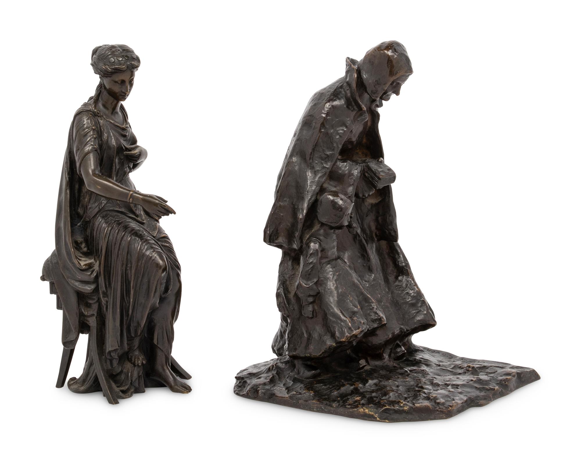Two Continental Bronze Sculptures