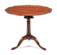 A George III Mahogany Tilt-Top Tea Table