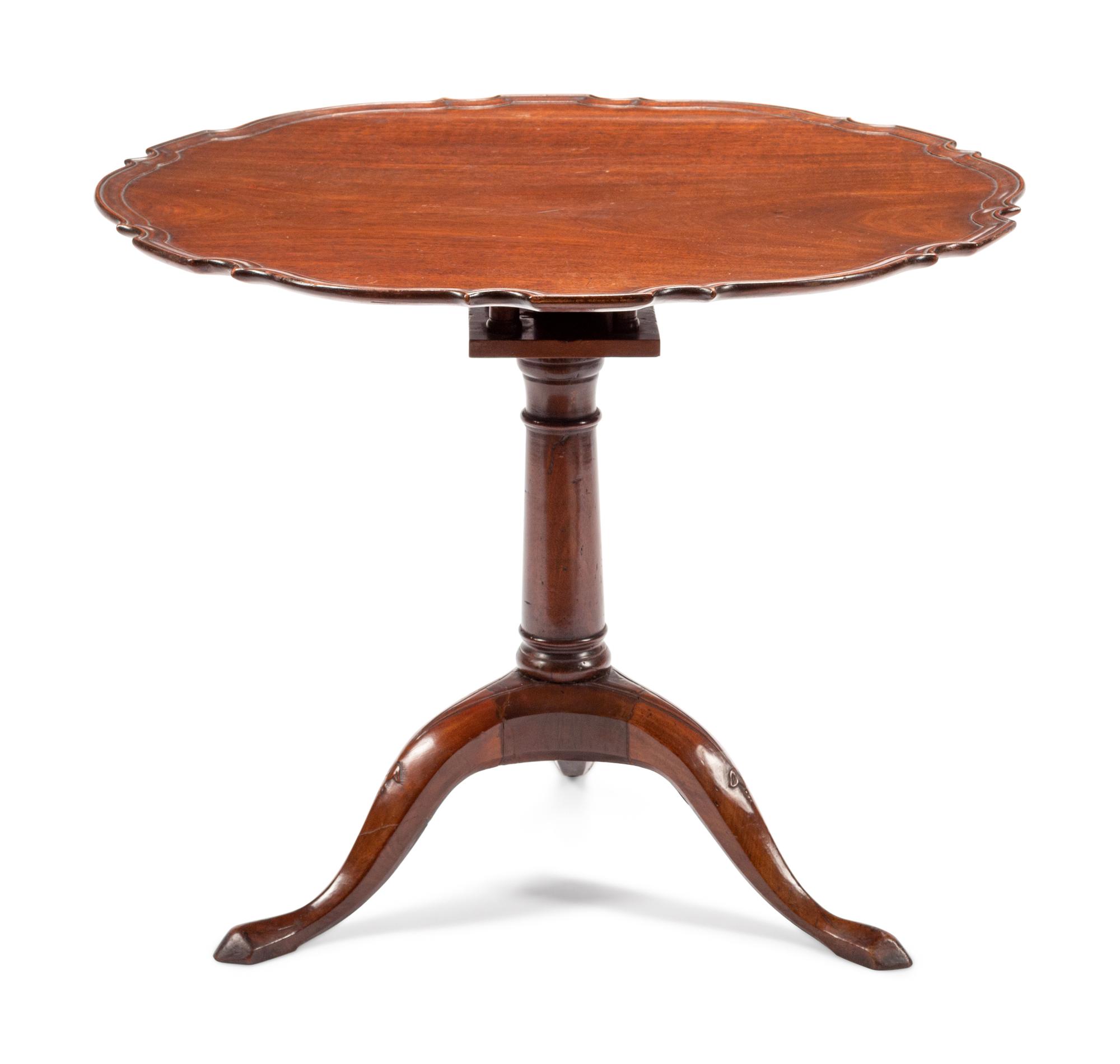 A George III Mahogany Tilt-Top Tea Table
