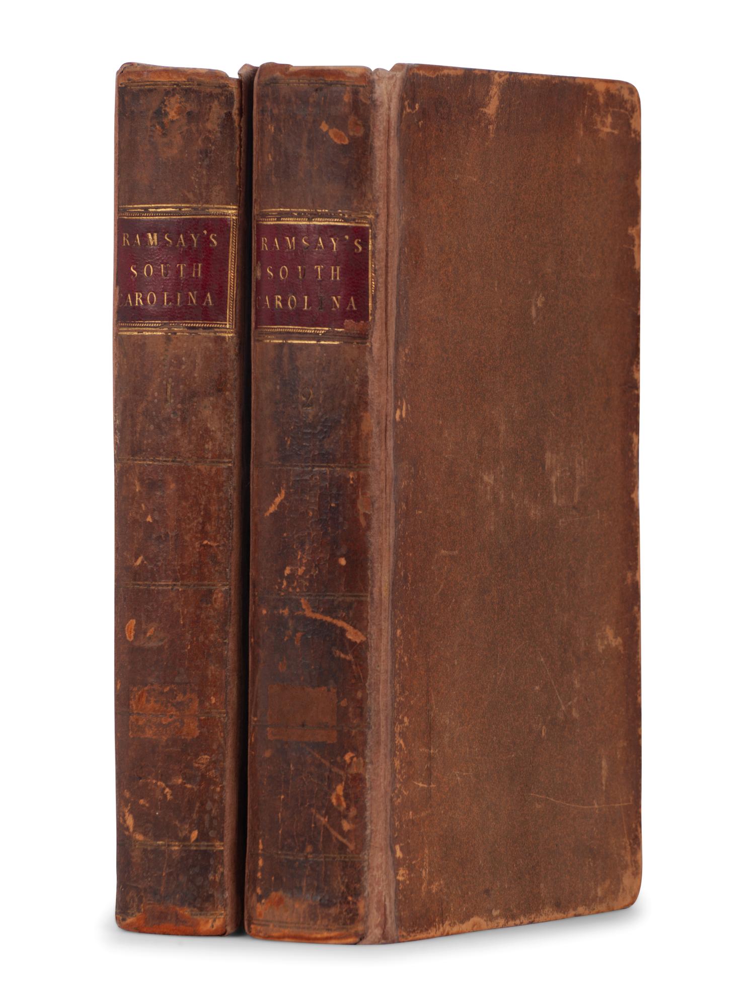RAMSAY, David (1749-1815). The History of the Revolution of South-Carolina … Trenton: Isaac Collins, 1785.