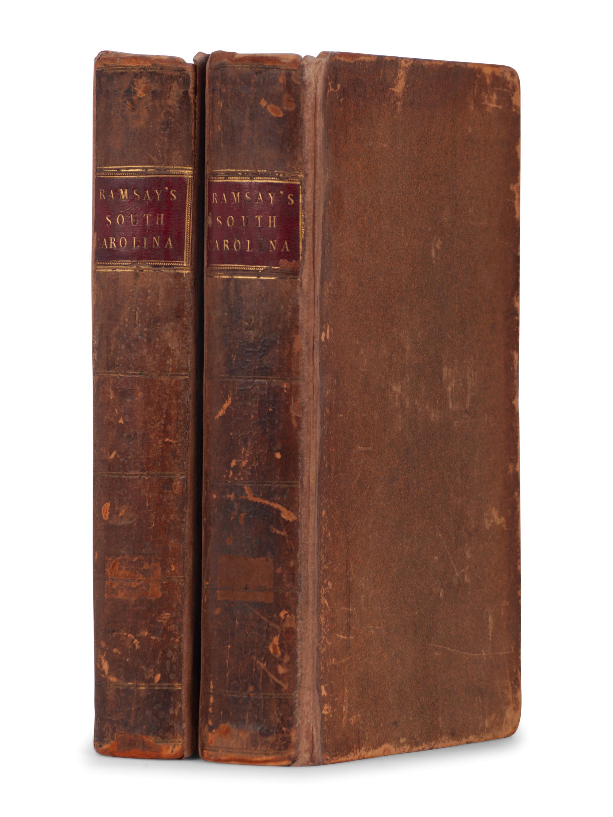 RAMSAY, David (1749-1815). The History of the Revolution of South-Carolina … Trenton: Isaac Collins, 1785.