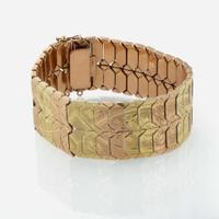 A 14K Gold Two-Tone Bracelet